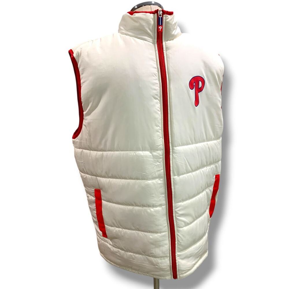 Size XL Philadelphia Phillies Puffer Vest Full Zip Mothers Day Appreciation